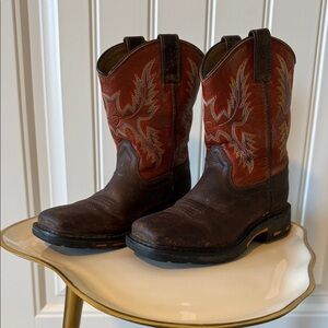 Ariat Youth Brown Workhog Western Boots